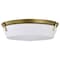 Nuvo Rowen 4-Light Flush Mount Natural Brass Etched White Glass 60/7751 - alternate 3